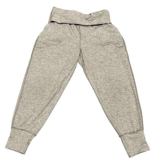Offline by Aerie Foldover Heathered Joggers Taupe Khaki Size Large - Picture 1 of 12